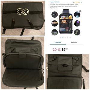 Escape Gear Stausystem Organizer für Autositz Grau