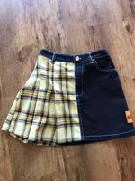Rock von Bershka, Größe M (MEX 28), Halb Jeans, Halb Falten Nordrhein-Westfalen - Lübbecke  Vorschau