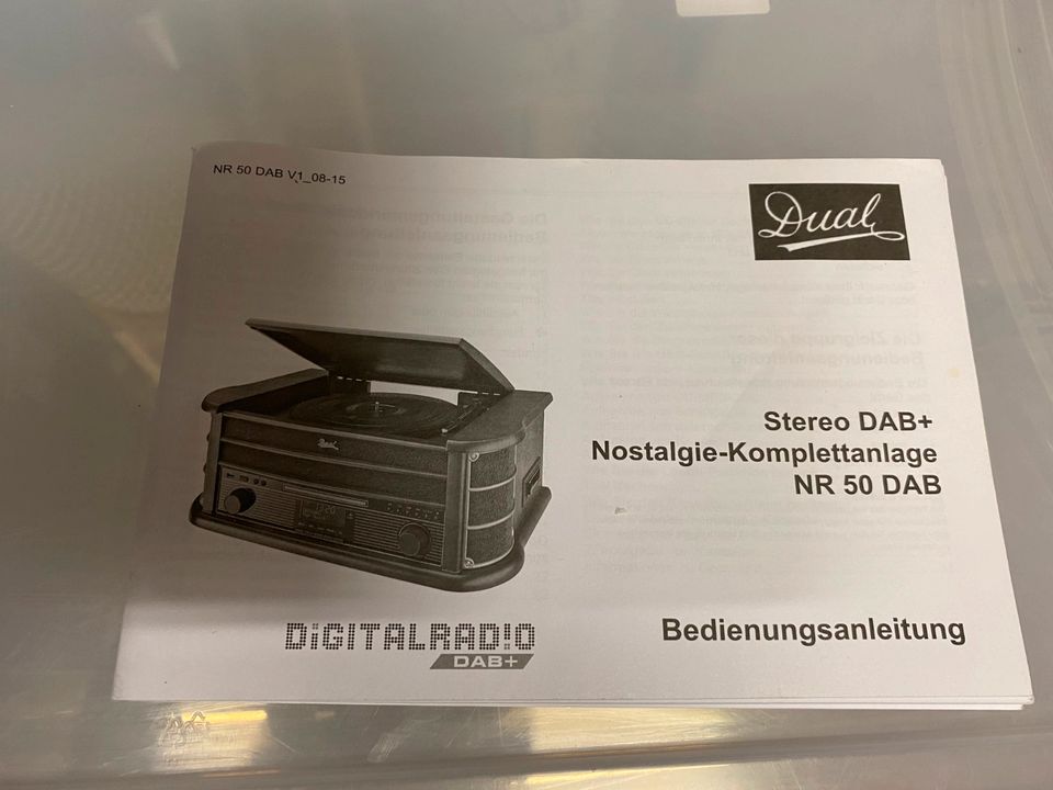 Dual Nostalgie -Stereo Musikcenter Nr. 50 DAB m.Fernbedieung in Gründau