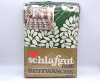 Vintage Frotte Bettwäsche retro grün Baum 70er alt Baden-Württemberg - Laudenbach Vorschau