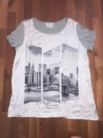 T-Shirt Gr. 46 XXL Giada New York Motiv Viskose grau weiß Nordrhein-Westfalen - Oberhausen Vorschau