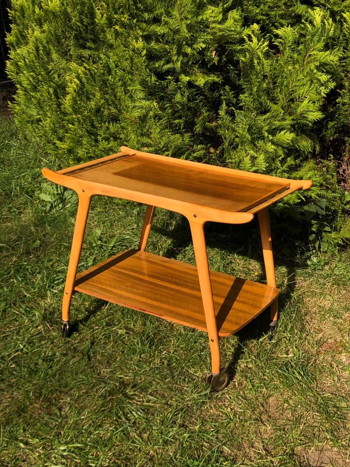 Danish Design Mid-Century Barwagen Vintage Holz 60er in Trier