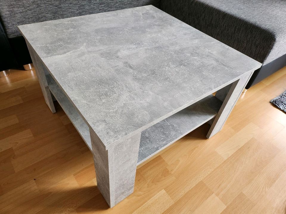 Couch schwarz grau Eckcouch mit passenden Tisch in Bad Laer