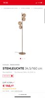 Stehlampe neu Messing Gold 34,5/160 cm Bayern - Ingolstadt Vorschau