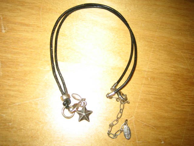 Pilgrim Doppellederarmband mit Anhänger Stern und Kette in Schwelm