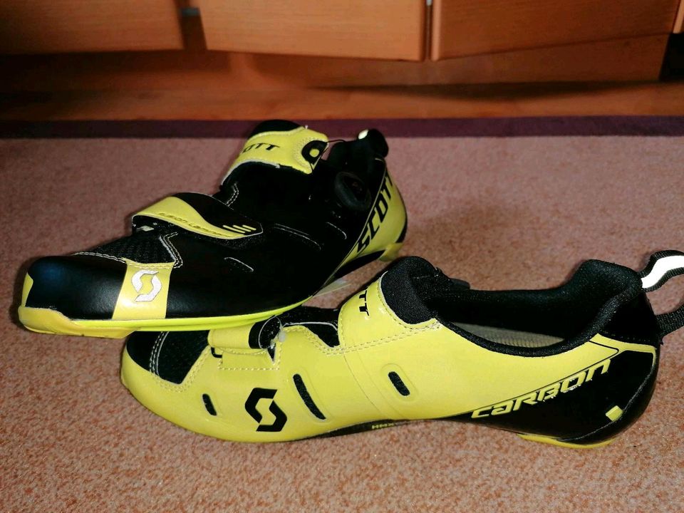 Scott Tri Carbon Triathlon Radschuhe Grösse 42 in Rodgau