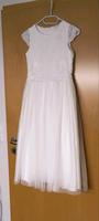Kommunion Kleid, rein weiß, Größe 152, von monny, mit Jeansjacke Nordrhein-Westfalen - Arnsberg Vorschau