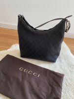 Gucci Handtasche Vintage braun Hobo Stoff Düsseldorf - Düsseltal Vorschau