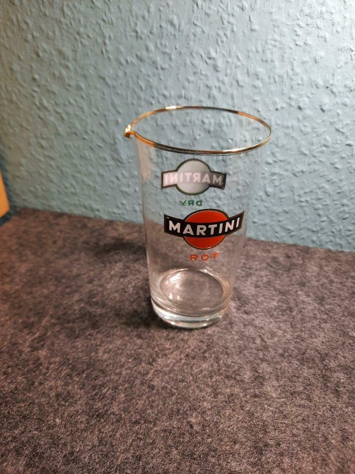 Martini Ausschenker, Karaffe, Glas, 50er Jahre in Bielefeld