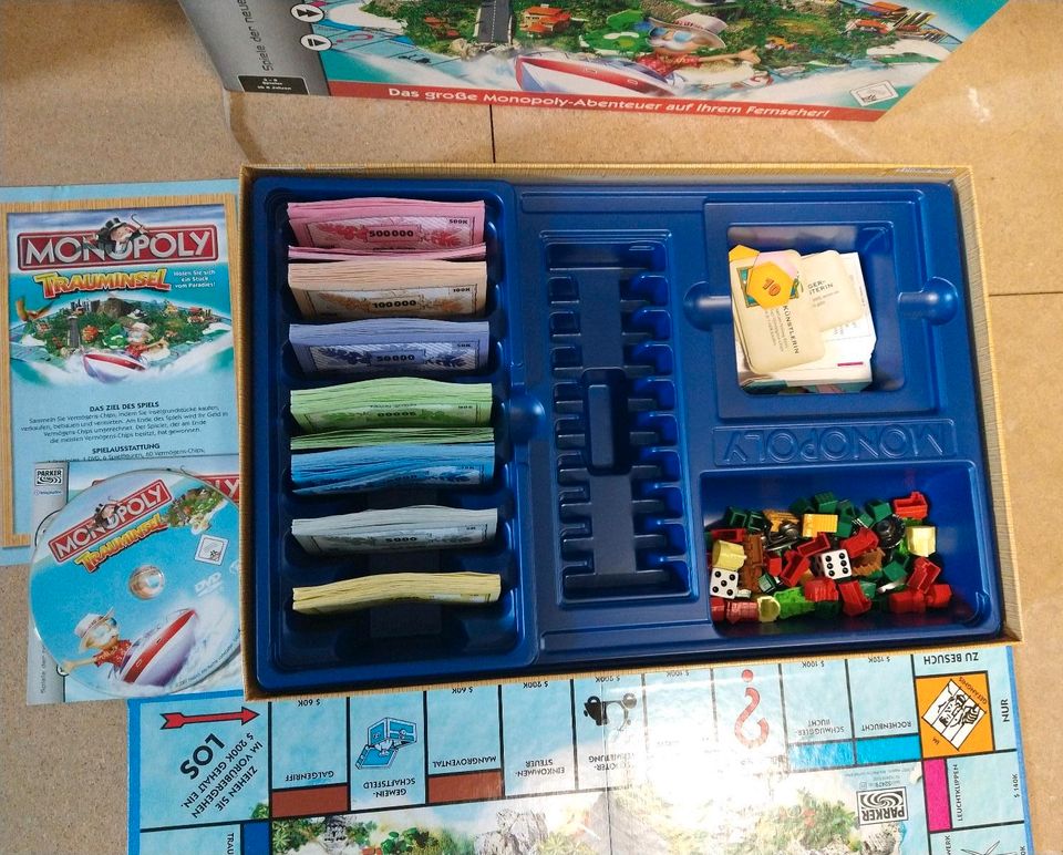 Monopoly Trauminsel mit DVD Parker Spiele in Knetzgau