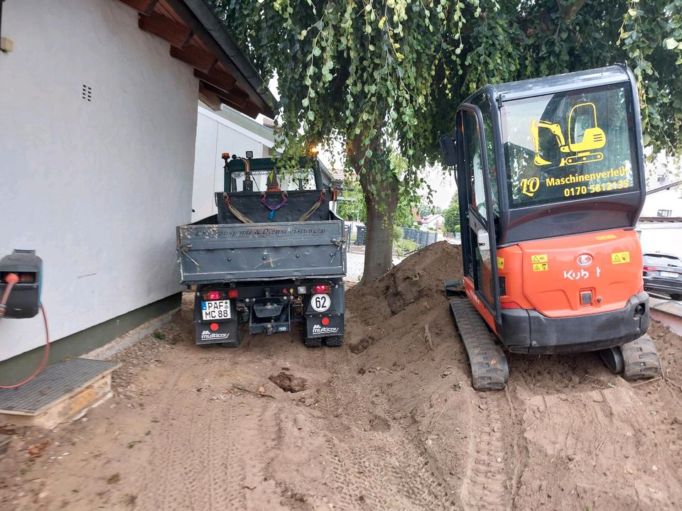 Biete Transporte Minibagger Dienstleistungen rund um Haus und Hof in Pfaffenhofen a.d. Ilm