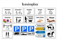 Pferde Reitturnier Turnierplatzschilder Niedersachsen - Wendisch Evern Vorschau