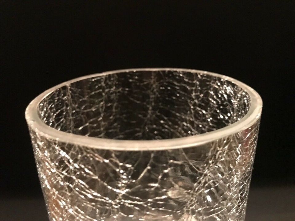 Alt Craquelèe-Glasvase Vase Kristallglas edel 29€* in Buseck