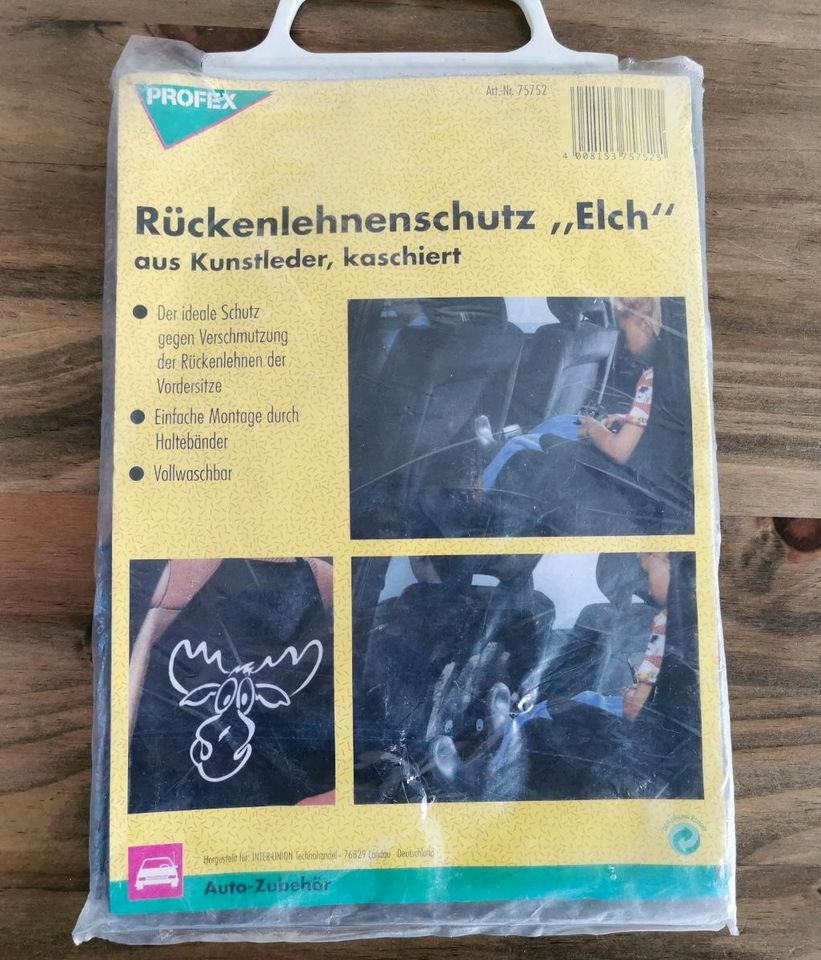 Rückenlehnenschutz "Elch" aus Kunstleder in Essen