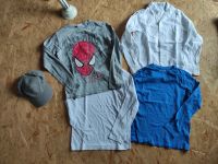 4x Langarmshirts 134/140 Langarmhemd H&M Set Jungen Spiderman Cap Bayern - Mintraching Vorschau