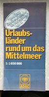 ADAC Straßenkarte Urlaubsländer rund um das Mittelmeer 1981 Nordrhein-Westfalen - Kierspe Vorschau