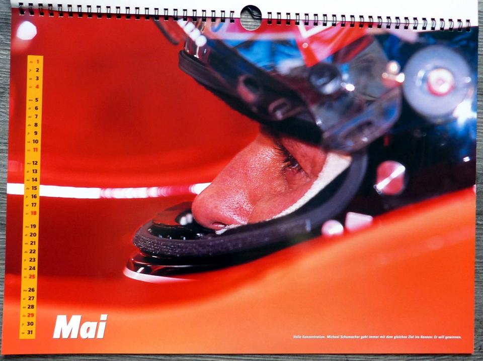 Formel 1, Kalender, 1998, 2003, Frank Pommer, Schumacher, Ferrari in Habichtswald