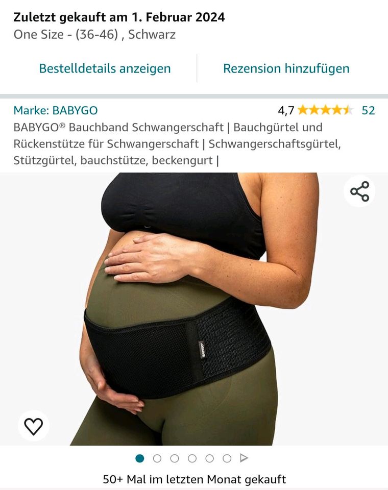 Schwangerschaft Bauchband Bauchgurt, wie neu in Dorsten