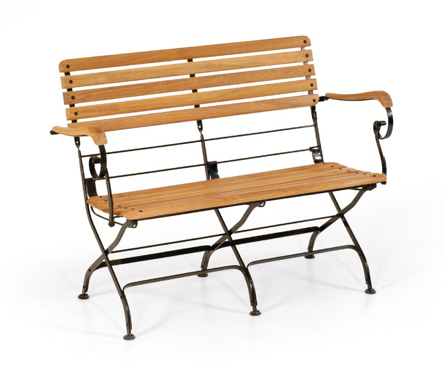 Sonnenpartner Möbelserie Oxford Klappsessel Teak & Eisen Schwarz in Eutin