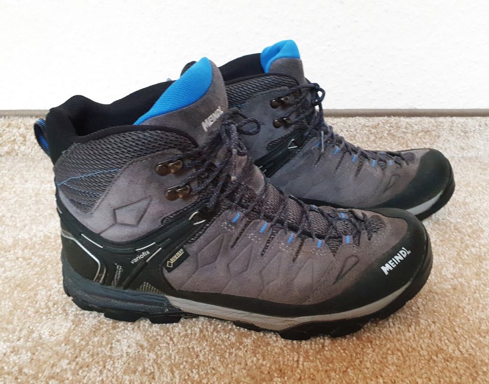 Meindl Tereno Mid GTX Wanderschuhe anthrazit blau 44,0 / 9,5 in Leipzig