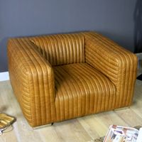 Sessel Echtleder Couch Braun Cognac Wohnzimmer Nordrhein-Westfalen - Enger Vorschau