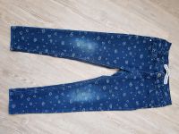 Jeanshose Stretch Gr. 128 mit Herzchen, Jeans Stretchhose Niedersachsen - Bad Pyrmont Vorschau