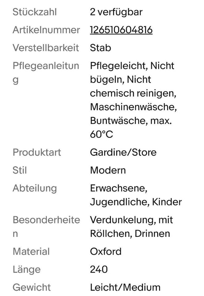 1 o. 2x Gardine 135x240 Vorhänge türkis wNeu a UVP 40,00€ in Leipzig