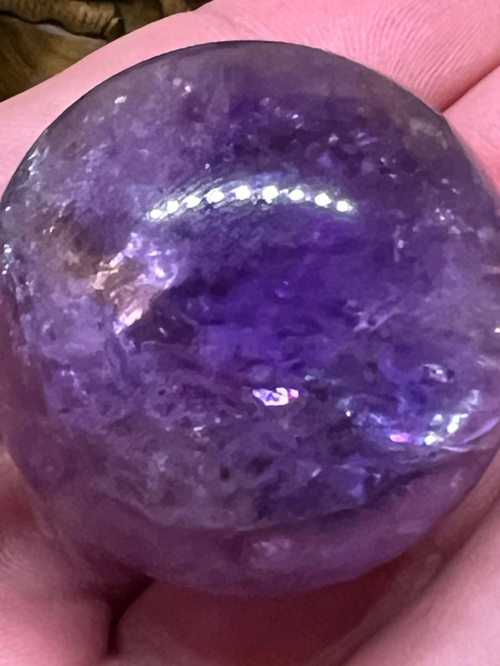 Wunderschöne Amethyst Ametrin Kugel Regenbögen einzigartig in Ibbenbüren