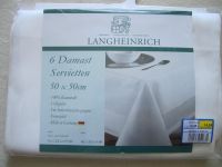 Langheinrich 6 Damast Servietten 50x50 cm Neu cremefarben Thüringen - Nordhausen Vorschau