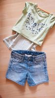 Kleidung Mädchen Set Kanz Shirt, Jeans Shorts Größe 116 Berlin - Neukölln Vorschau