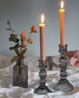 Kerzenständer Kerzenhalter Glas Dekoverleih schwarz Blumenvase Baden-Württemberg - Kirchardt Vorschau