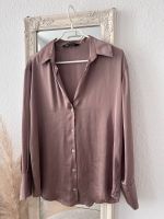 Zara Bluse satin Braun beige S Sachsen-Anhalt - Magdeburg Vorschau