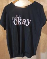 Schwarze Janina T-Shirt Damen mit Aufdruck Größe 44 Nordrhein-Westfalen - Kleve Vorschau