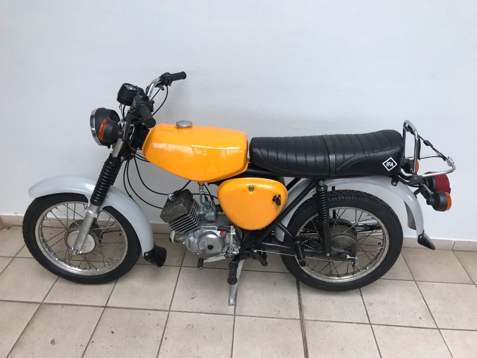 Simson S51 4 Gang M500 Motor 1988 60km/h Papiere Versand VAPE TOP in Calbe (Saale)