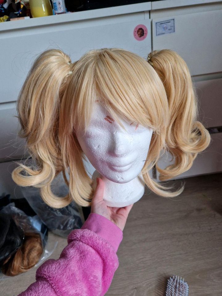 Wig Perücke Pigtails Cosplay Blond in Witten