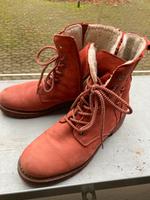 Tamaris Stiefel rot mit Fell Boots Bayern - Würzburg Vorschau