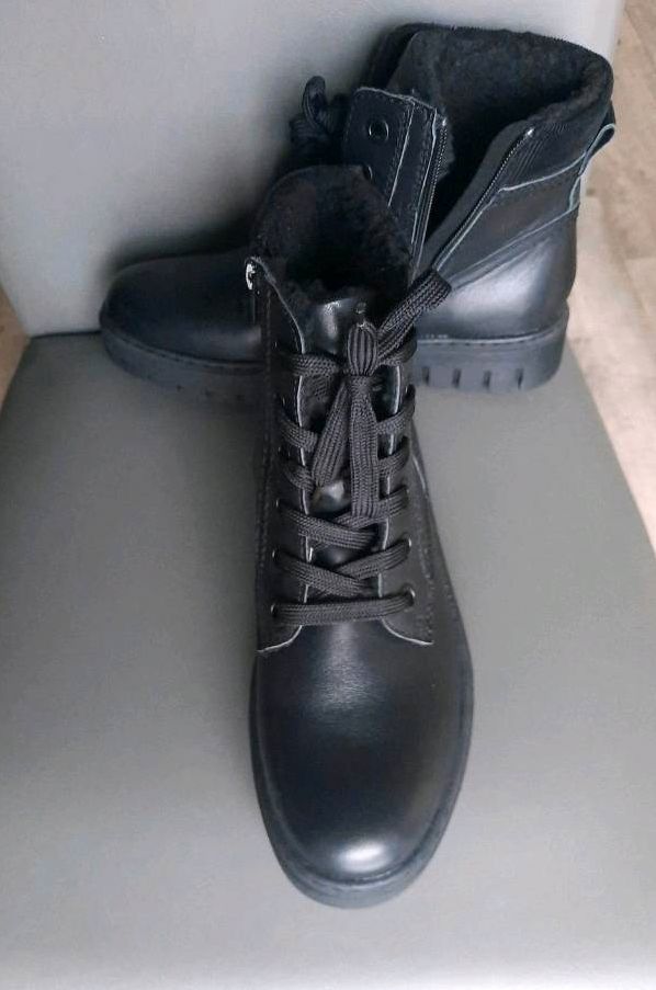 ❗️NEU❗️Leder Boots-Stiefelette mit Fußbett Halbstiefel Medicus 38 in Bochum