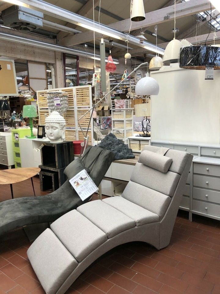 Relaxliege Liege Grau Webstoff Relaxer Leseliege Chaiselongue in Bremen