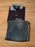 Set,Jeans Shorts und Poloshirt,Gr.164 Rheinland-Pfalz - Longuich Vorschau