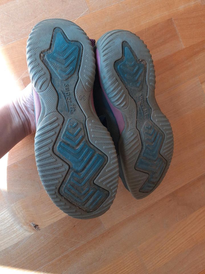 Halbschuhe Sneaker Turnschuhe Superfit blau pink in Norderstedt