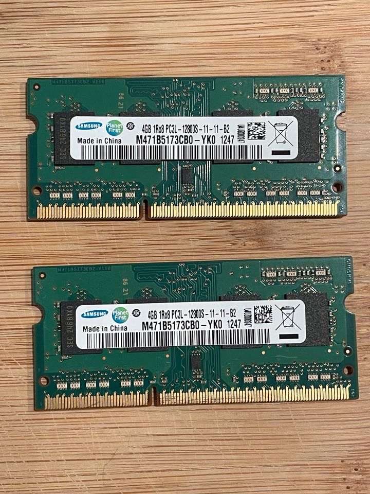 2x4GB (8GB) PC3L Samsung RAM Arbeitsspeicher in Mering