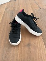 Puma sneaker Turnschuh Leder schwarz weiß pink Gr 36 Niedersachsen - Wittingen Vorschau