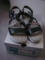 Gabor Sandalen schwarz Gr. 6 Leder Hessen - Solms Vorschau