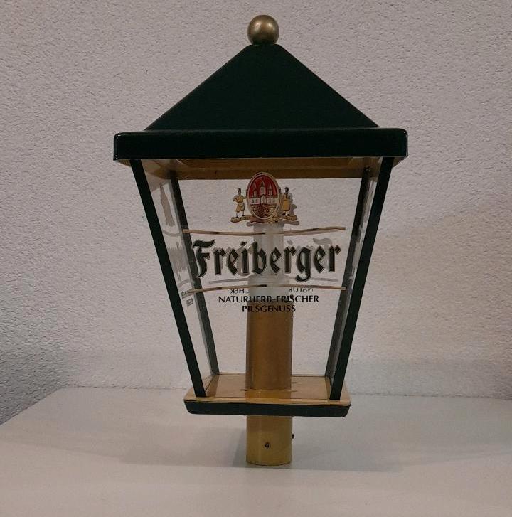 Freiberger Bier Lampe Biergartenlampe Leuchte Leuchtreklame in Bad Belzig