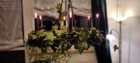 Decken-Kerzenleuchter mit künstl. Rosen+Efeuranken Berlin - Friedrichsfelde Vorschau
