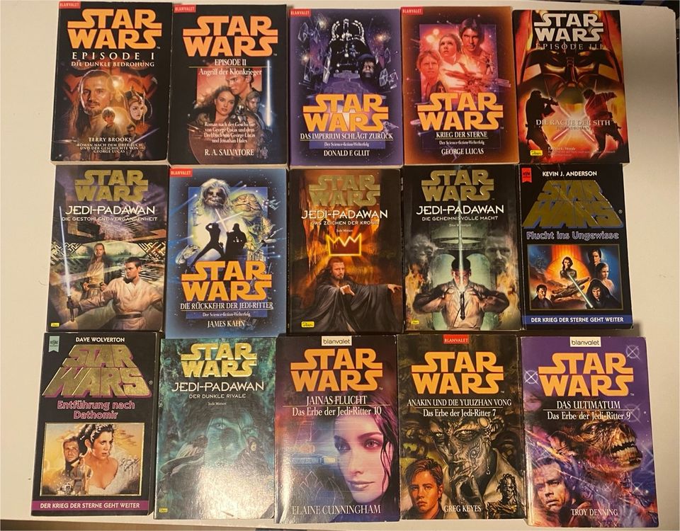 15 Star Wars Bücher Science-Fiction Jedi Starwars in Bergisch Gladbach