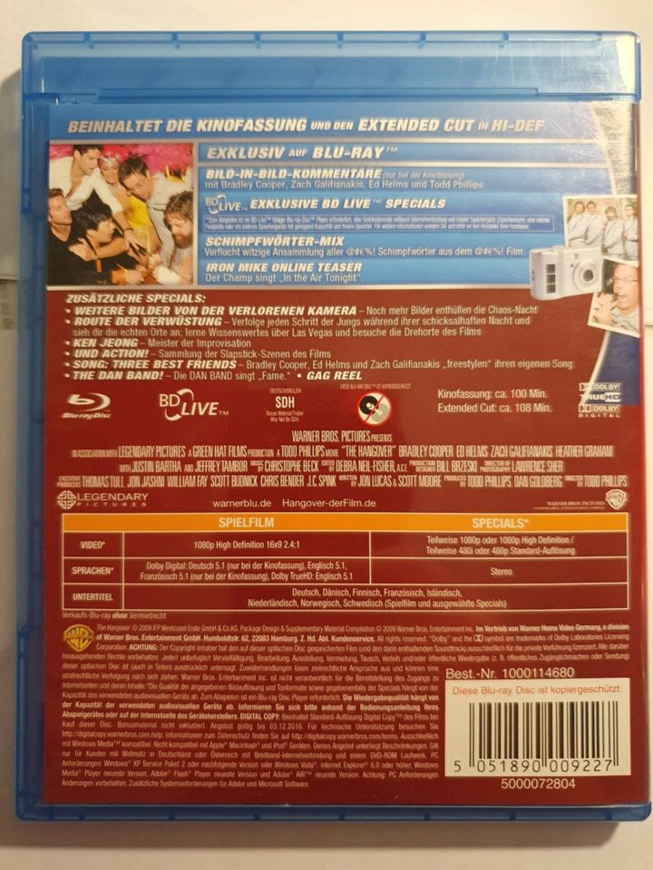 Hangover Extended Cut Blu-ray BD 2009 wie neu in Recklinghausen