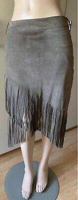 True Religion toller Lederrock mit Fransen Western Look S in Meine