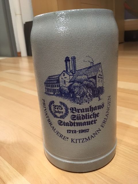 Bierkrug / Maßkrug von der Brauerei Kitzmann, Erlangen in Heroldsberg