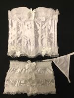 Dessous Set Korsage / Corsage + Rock + String Gr. M Weiß Hochzeit Berlin - Hohenschönhausen Vorschau